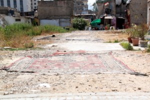 rugs at Borj Hamoud slum